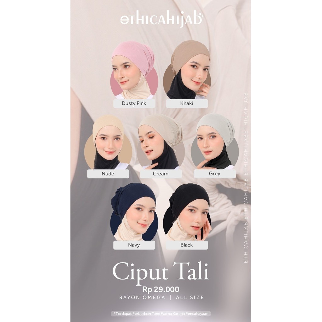 ETHICA HIJAB Inner Hijab Ciput Tali original ethica