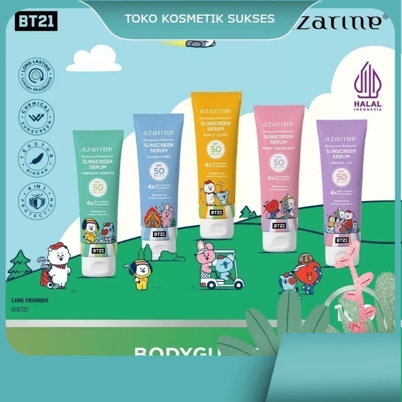 AZARINE BT21 BODYGUARD MOISTURIZER SUNSCREEN SERUM