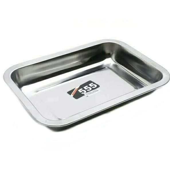 TOKOSANIA Nampan Baki Stainless 40 x 30 cm