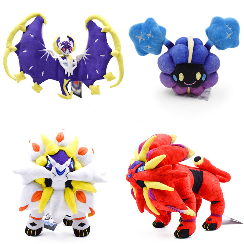 Pokemon Lunala Cosmog Solgaleo Plush Toys Pokemon Sun and Moon Anime Figure Plush Doll Soft Stuffed 