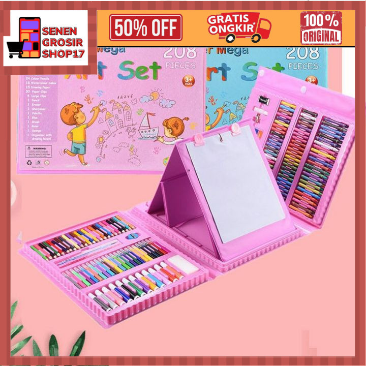 

SN COD CRAYON PENSIL WARNA ART SET PENSIL WARNA ANAK 208PCS