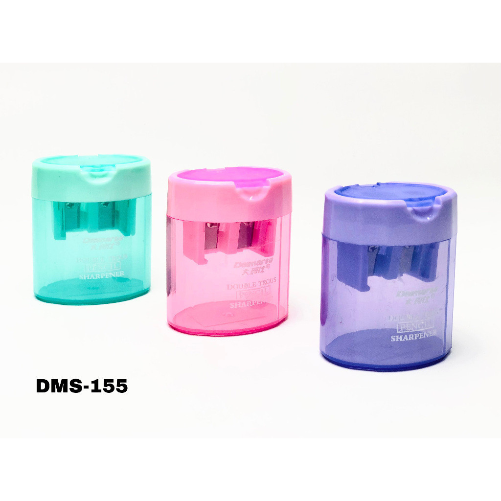 

Serutan Rautan 2 Lubang Impor #155 Tabung Sharpener Dual Holes Tabung 3 Warna Pastel Satuan - SHABQ