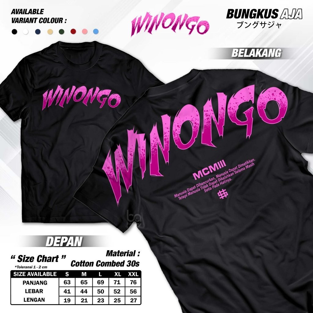 Kaos Anak PSHW Winongo 1903 MCMIII Full Lengan - Baju Perguruan Pencak Silat SH Winongo Persaudaraan