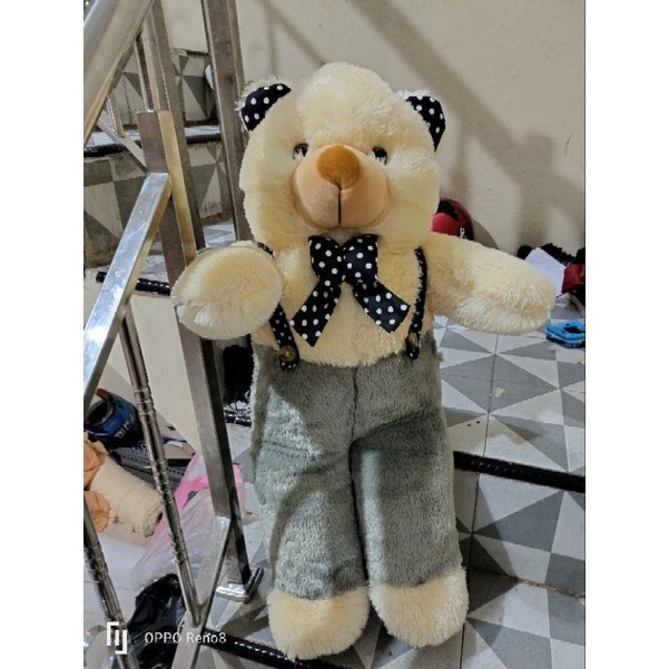 Boneka beruang Teddy bear abu premium 1meter boneka beruang jumbo boneka rainbow boneka besar boneka