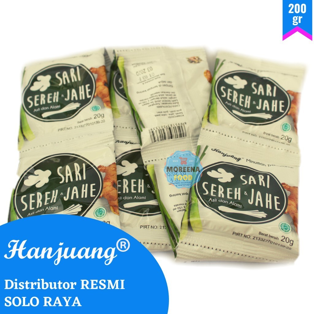 

HANJUANG - Sari Sereh dan Jahe Renteng (10 sachet) @20gr