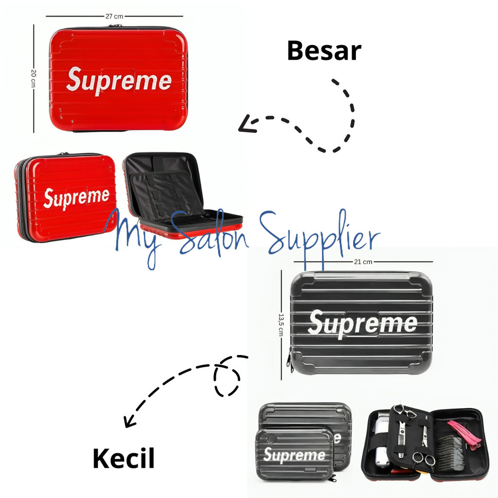 Tas Clipper Supreme Barbershop / Hardcase Koper Alat Cukur Pangkas Rambut