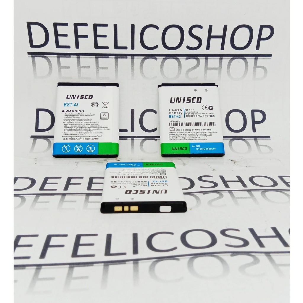 Baterai HP Jadul Sony Ericsson WT131 U100 U100i J10 j20 j108 j108i ck131 t715 x2a BST-43 BST43 Origi