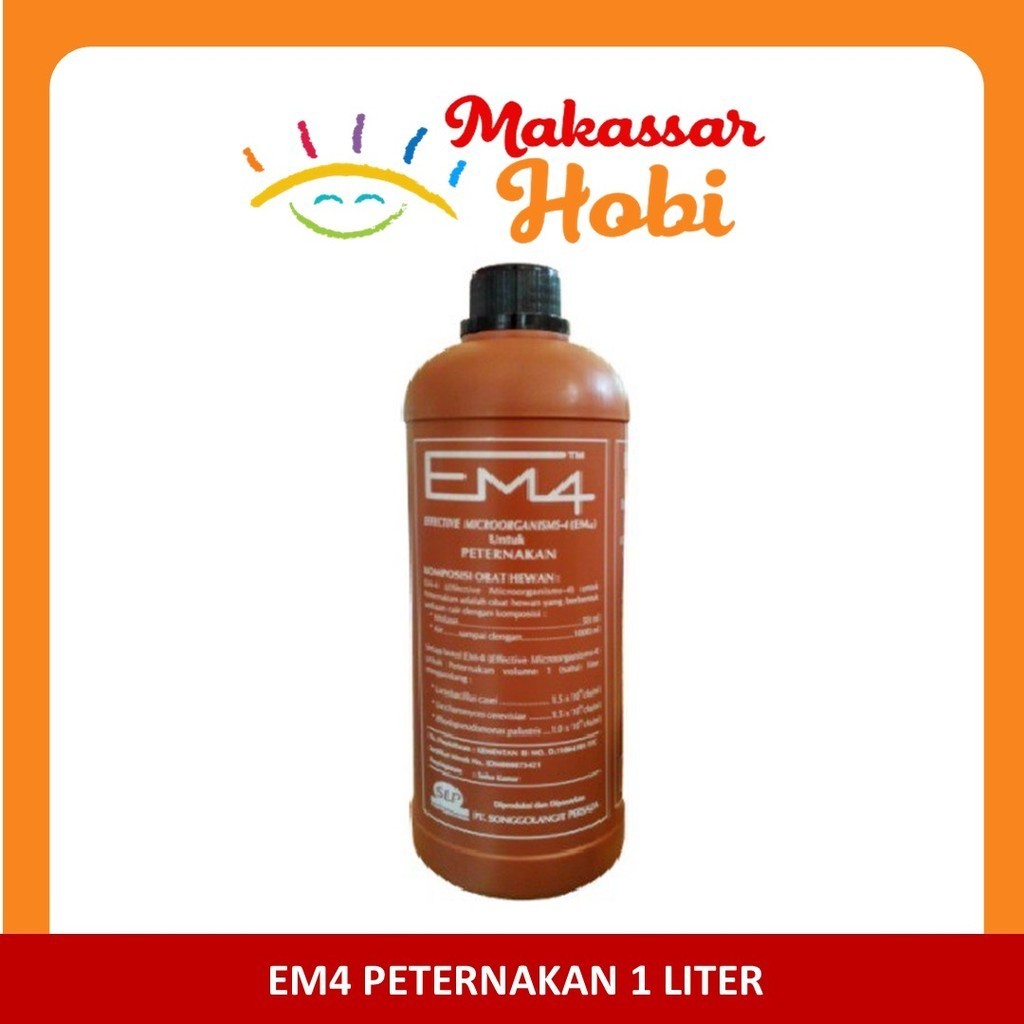 EM4 Peternakan 1 Liter Ayam Broiler Petelur Bebek Burung Sapi Kambing