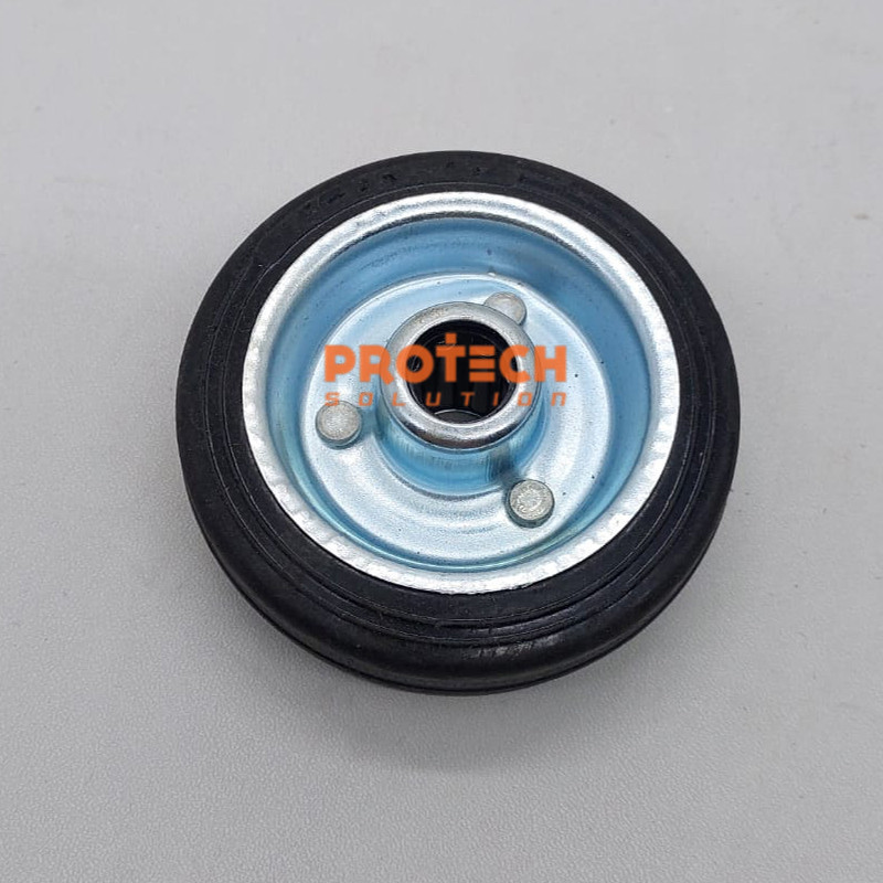 TRIPLE S Roda saja Karet Hitam only 3in inch troli gledekan gerobak