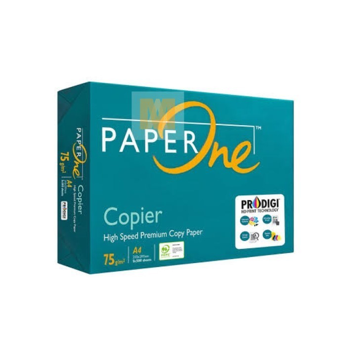 

promo ✨ -PAPER ONE Kertas Foto Copy HVS A4 75 Gr [ RIM ]