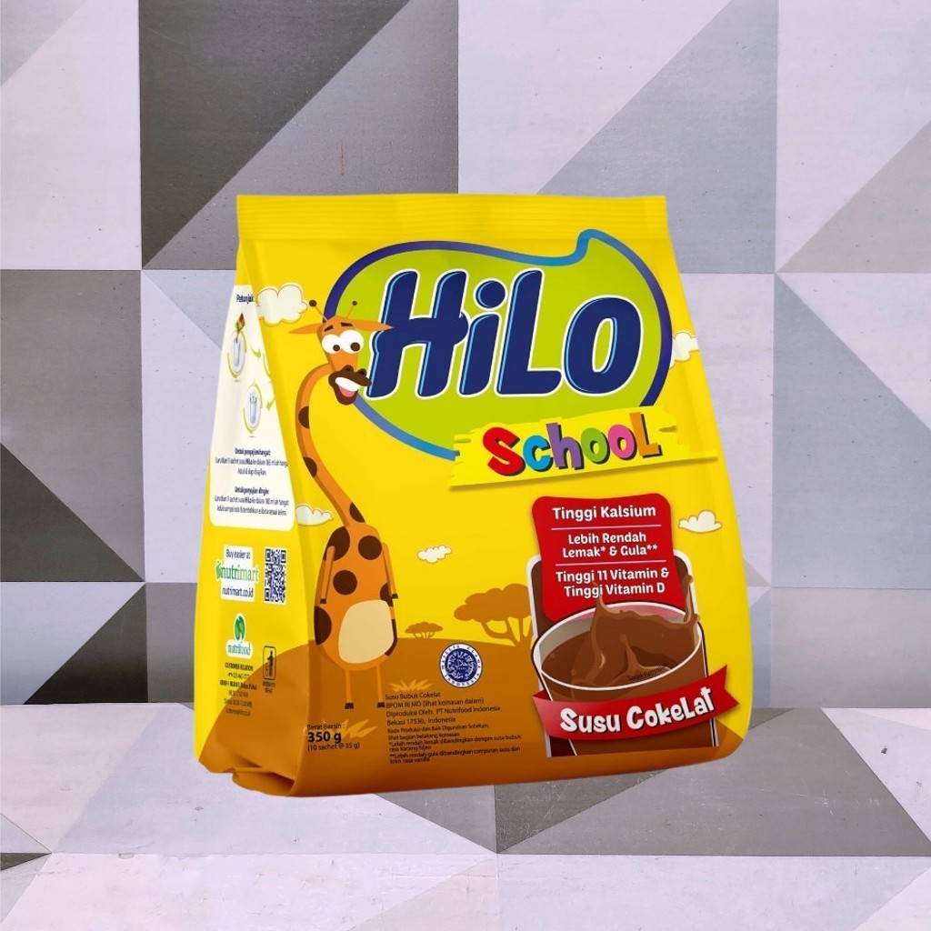 

HiLo School 350 gram (10 Sachet) - Susu Tinggi Kalsium