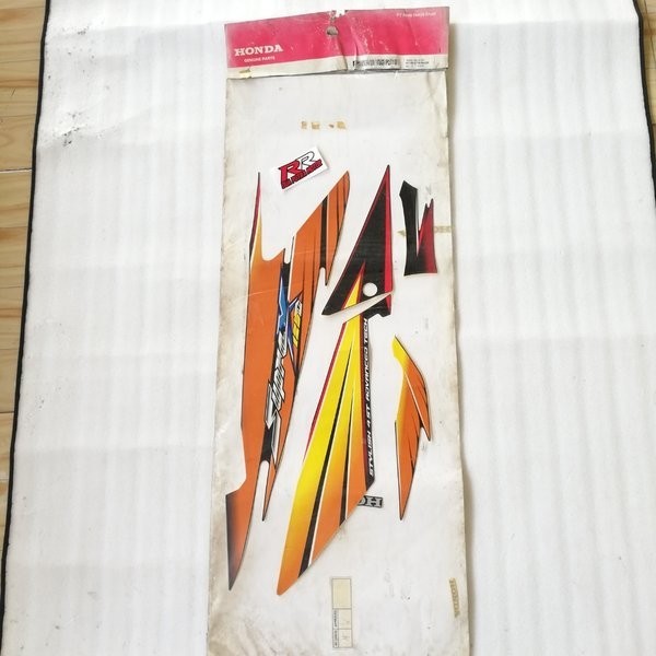 stripe striping sticker body bodi original ori honda supra x 125 x125 lama old karbu tahun 2005 2006