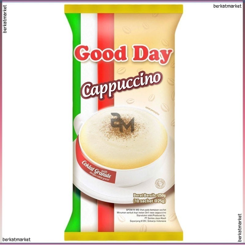 

INSTANT COFFEE GOOD DAY CAPPUCINNO WITH COCOA GRANUL 10X25G