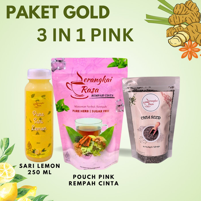 

TERJUAL Paket Gold 3in1 Serangkai Rasa | Rempah Sehat | Rempah Cinta | herbal - Sehat Rahim
