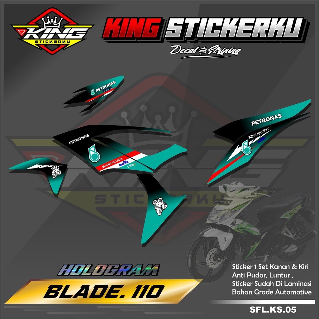 Sticker Striping List Variasi Blade 110 - Sticker Striping Motor Variasi Blade 110 Desain Racing. KS