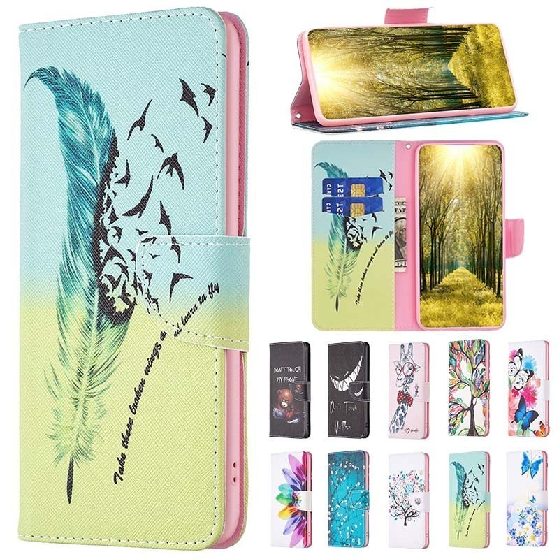 Luxury Painting Leather Phone Case For Huawei Honor 20s 20i 10i 10 Lite 9X Pro 9X Lite Card Holder M