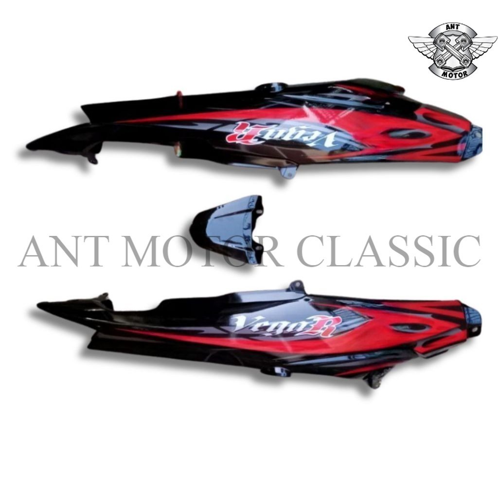 cover body samping belakang Yamaha Vega R new + striker merah Mirip Ori