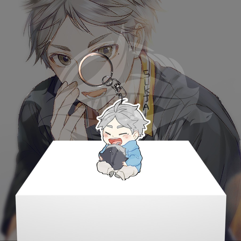 Gantungan Kunci Gantungan HP Anime Haikyuu Sugawara Koushi - Ganci Akrilik - Keychain Acrylic