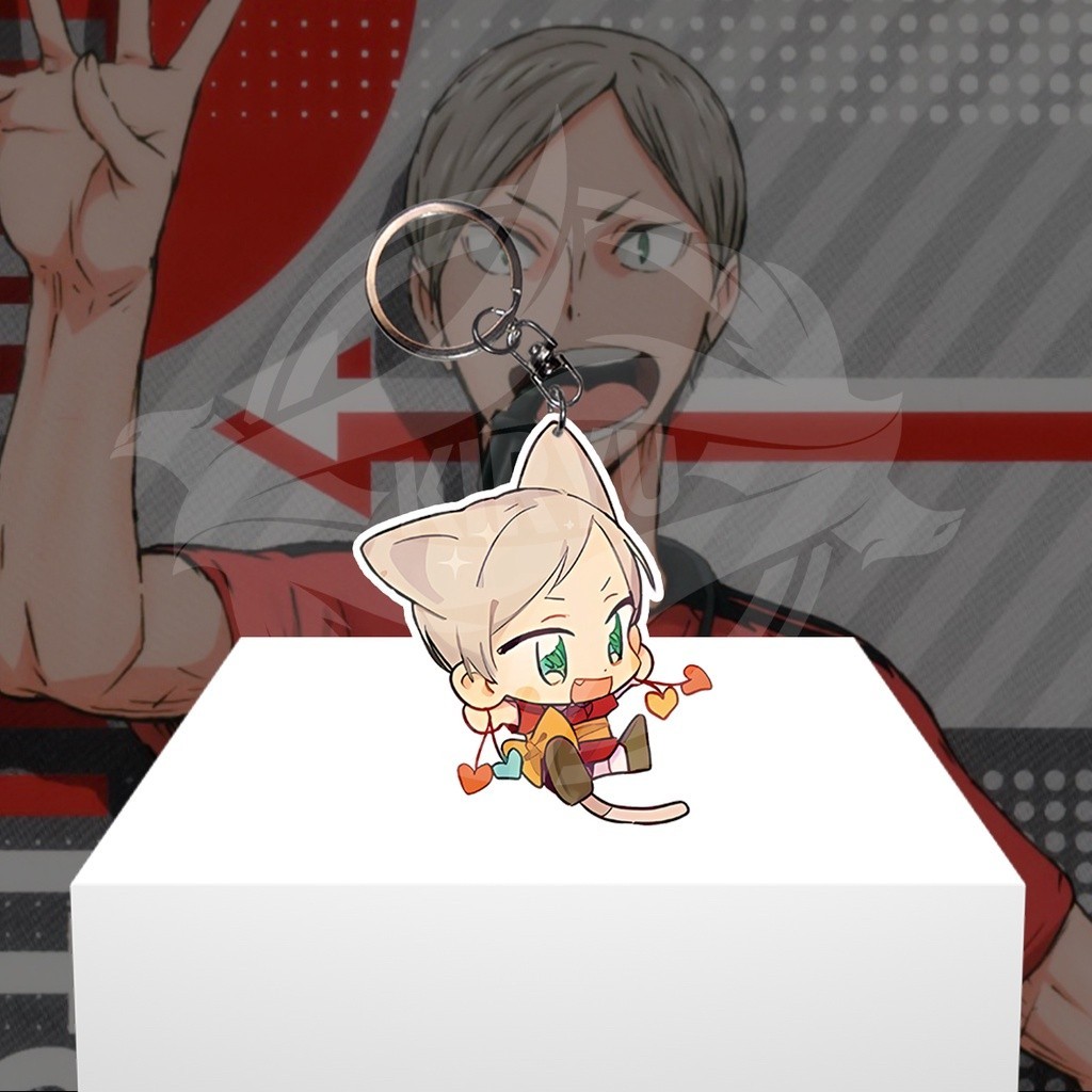 Gantungan Kunci Gantungan HP Anime Haikyuu Lev Haiba - Ganci Akrilik - Keychain Acrylic