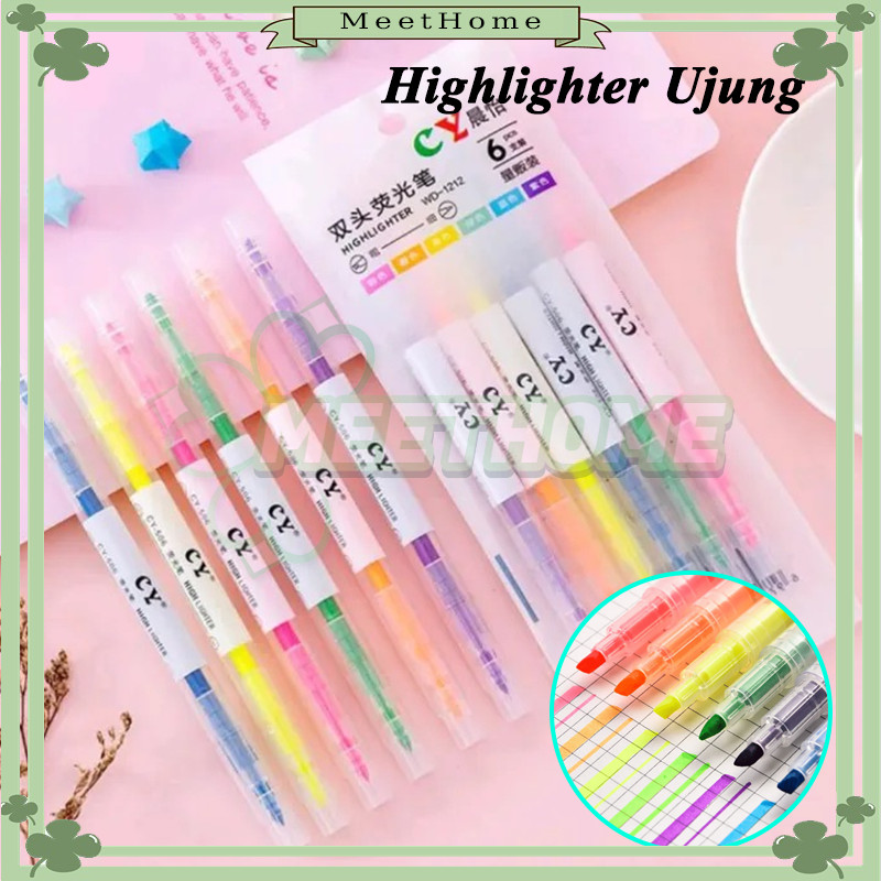 

1Set Stabilo 12 Warna Warni/Highlighter 2 Sisi Warna Warni/Stabilo Warna Warni 2 Sisi