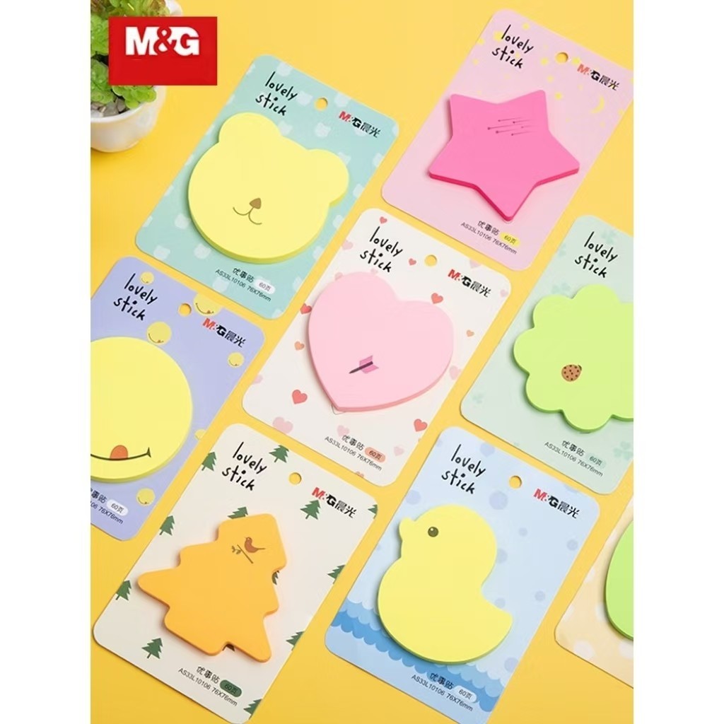 

M&G Lovely Shapes Neon Colour Sticky Notes 60 sheets