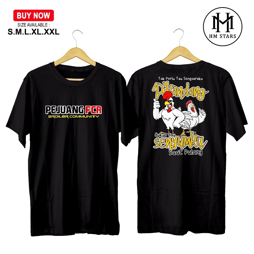 KAOS AYAM BROILER COMMUNITY - KAOS PEJUANG FCR BROILER COMMUNITY - KAOS ABK - KAOS ANAK BUAH KANDANG