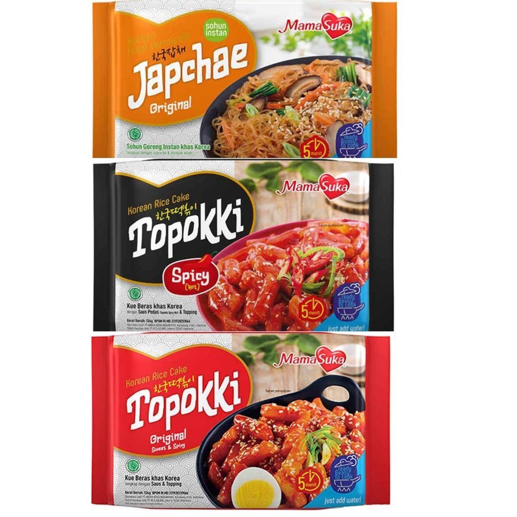 

Mama suka Topokki Japchae Original Spicy