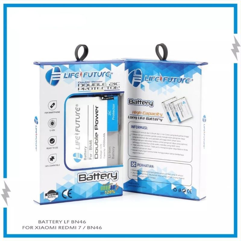 BATRE XIAOMI REDMI NOTE 8 / REDMI 7 BN46 DOUBLE POWER
