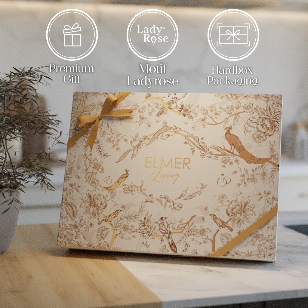 AW35RG Elmer Living Kado Sprei Lady Rose 180x200 | Kado Pernikahan Elmerliving