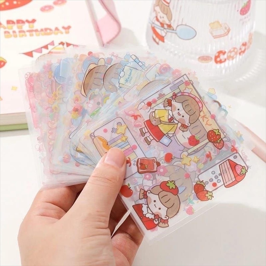 

Sticker Stiker Momo ala korea jepang jurnal journal hp botol minjm tumblr anti air aesthetic estetik anak perempuan set isi 25pcs