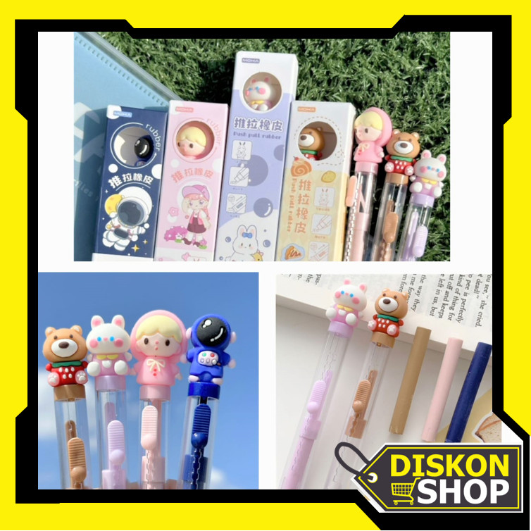 

Diskon Shop - S6304 Penghapus Pensil Mekanik / Motif Karakter Cute Mechanic Eraser