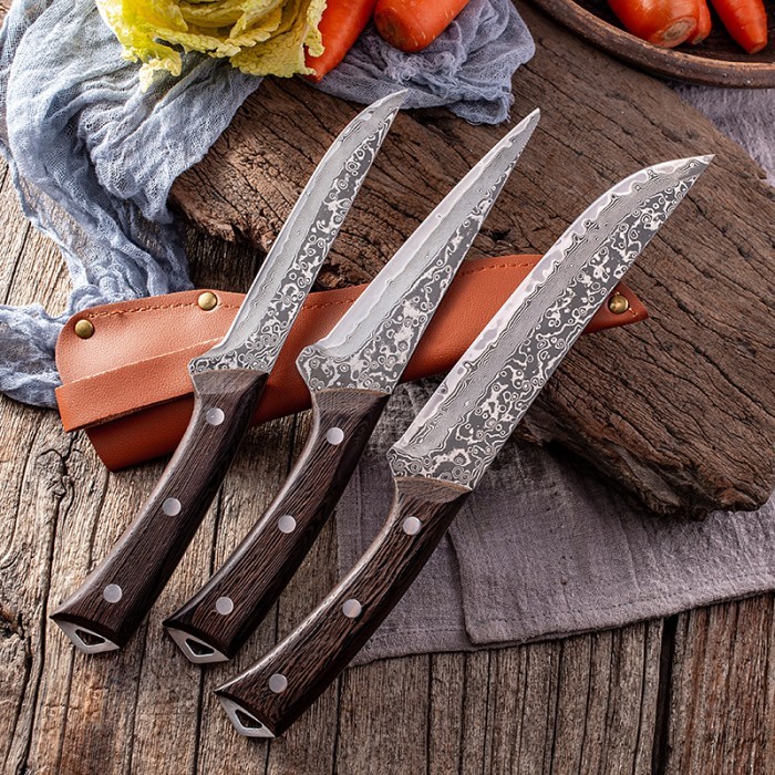 Pisau Daging Fillet Boning Bilah Damascus