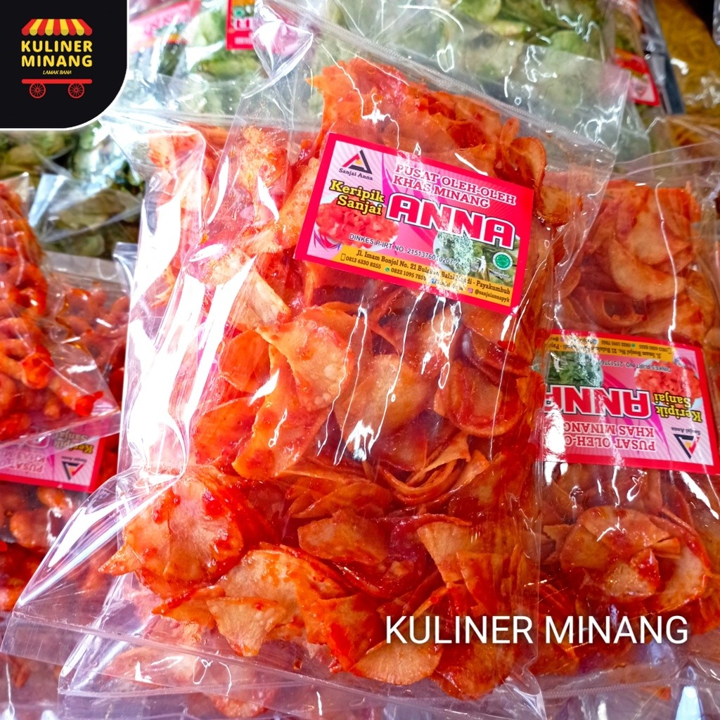 

Kuliner Minang Sanjai balado pedas manis anna Oleh-Oleh Asli Cemilan Kampung Makanan Khas Payakumbuh Padang Jajanan Snack Kabau AX00