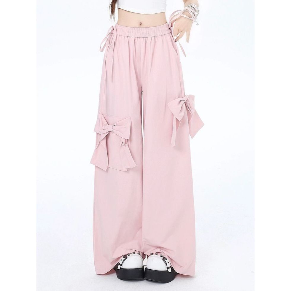 GTW - RRX OOTD WANITA / IZZY RIBBON PANTS / kulot pita besar / bawahan celana premium / fashion rema