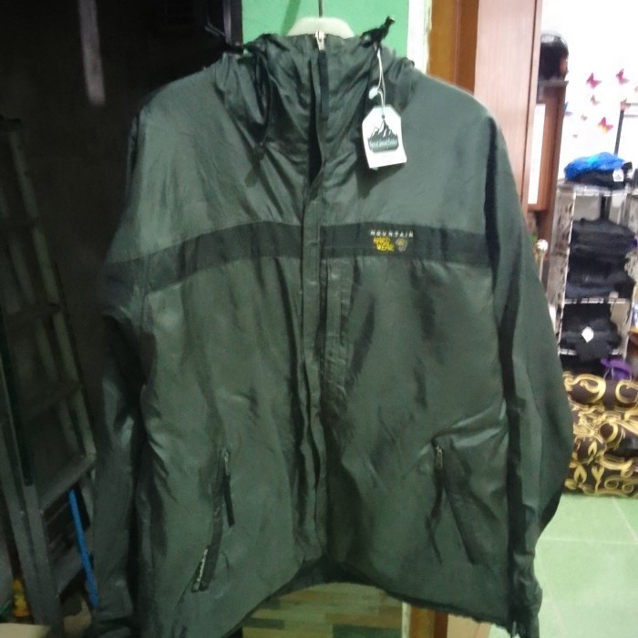 jaket outdoor second mountain hard wear xl inner polar