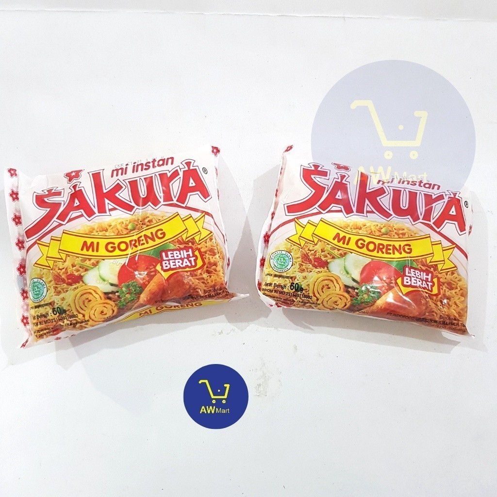 

MIE SAKURA 60 GRAM GORENG - MIE INSTAN SAKURA 60GR