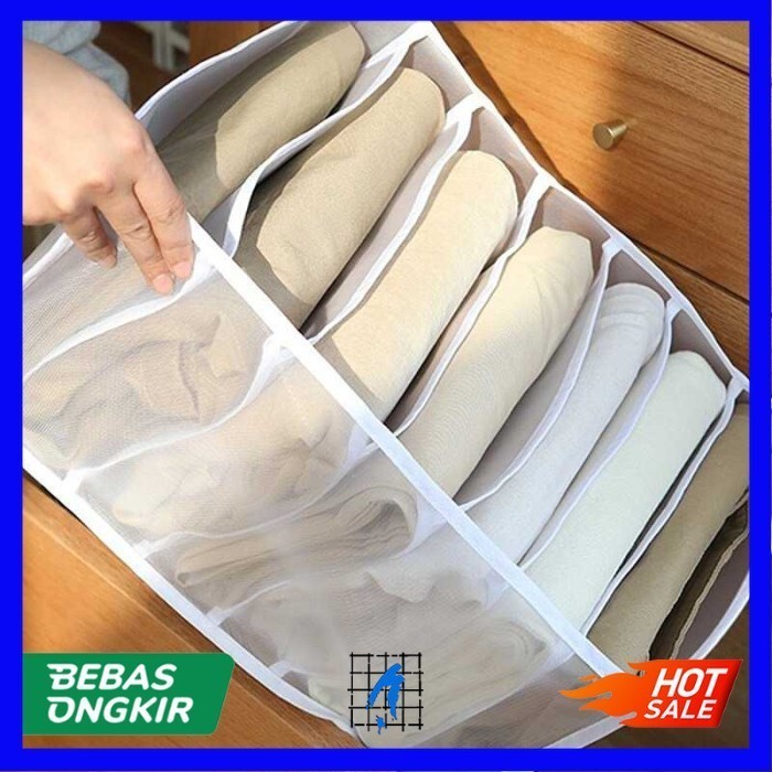 

Kotak Sekat Pembatas Pakaian T-Shirt Box 9 Grid - Gray