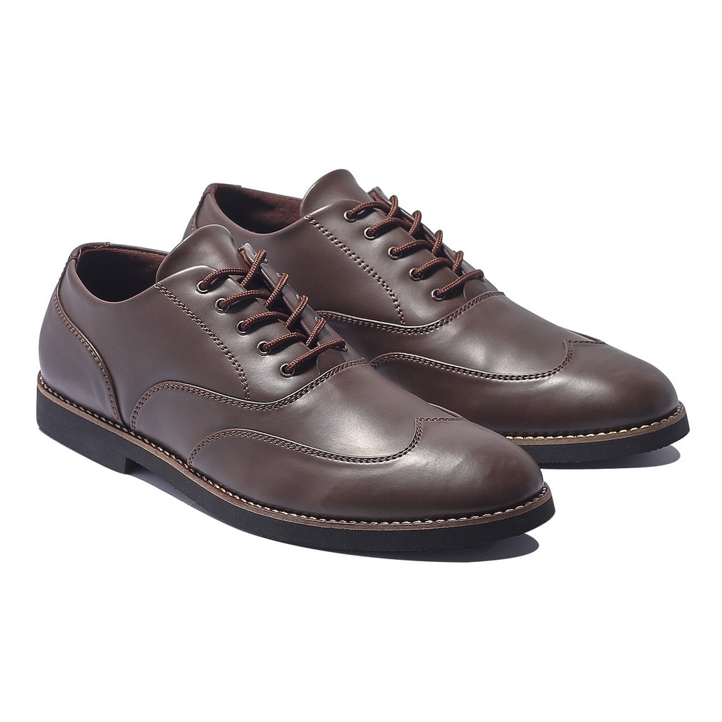 Sepatu Pantofel Pria Formal Oxford Shoes ORIGINAL LINGARD BROWN AURIERMAX x LVNATICA