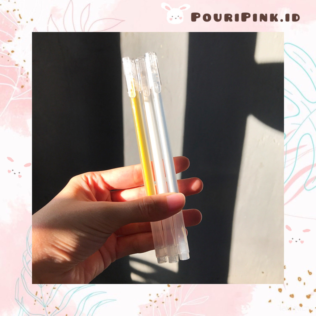 

Pulpen Gel Tinta Metalik Gold Sliver Putih Aesthetic Bolpen Glitter Alat Tulis Sekolah Kantor Pena Pen Stationery Anak Menulis Ballpoint Office Polpen Atk Mtp Banjar Martapura PouriPink.id