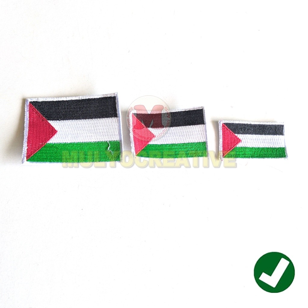 Bordir Bordir Komputer Bendera Palestina - Bordir Logo Desain