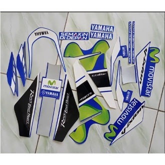 Stiker Striping Vixion Movistar 2015 BIRU - List Stiker Standar Vixion 2015 - Striping Standar Vixio