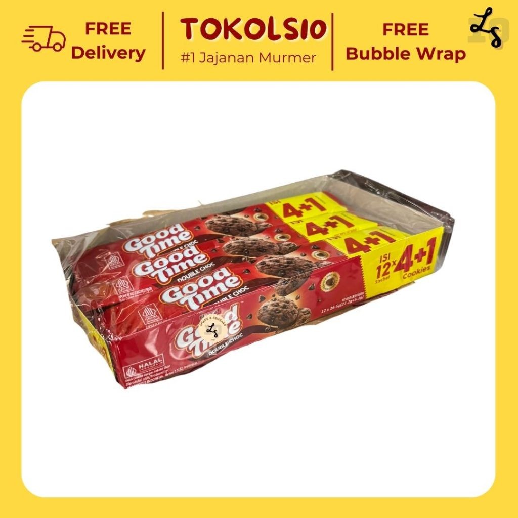 

Biskuit Good Time Cookies Box Ecer 1000/2000 Isi 12 pcs