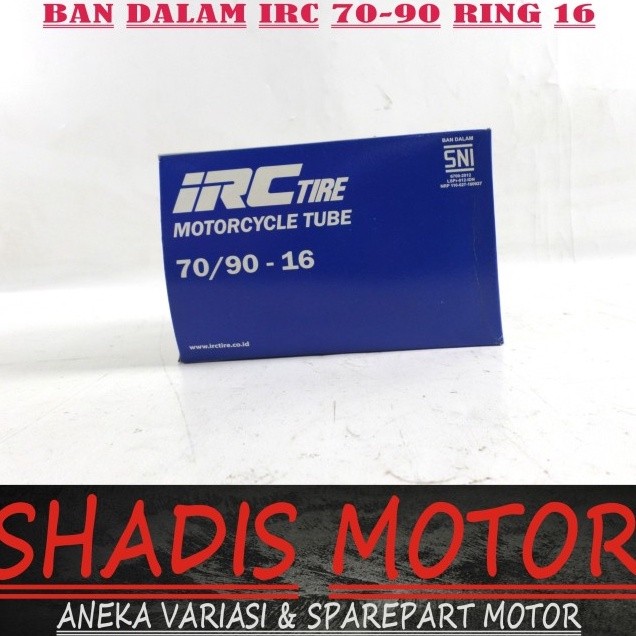 Ban Dalam Motor Merk IRC Ukuran 70/90 Ring 16