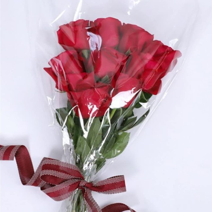 

PROMO!! - 50Pcs Flower Wrapping Cellophane Transparan Kertas Bouqet Bening