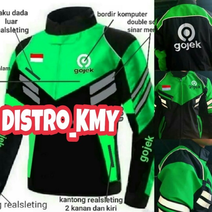 ✨BISA COD✨ -Jaket Gojek S86 Terbaru Edisi Touring Keren Abiss - Hijau, Pilihan Size
