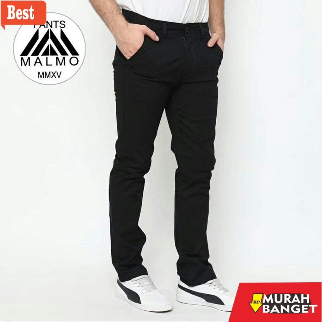celana cargo panjang pria Malmo Celana Chino ORIGINAL Panjang Pria Slim fit Stretch Casual Formal Ch