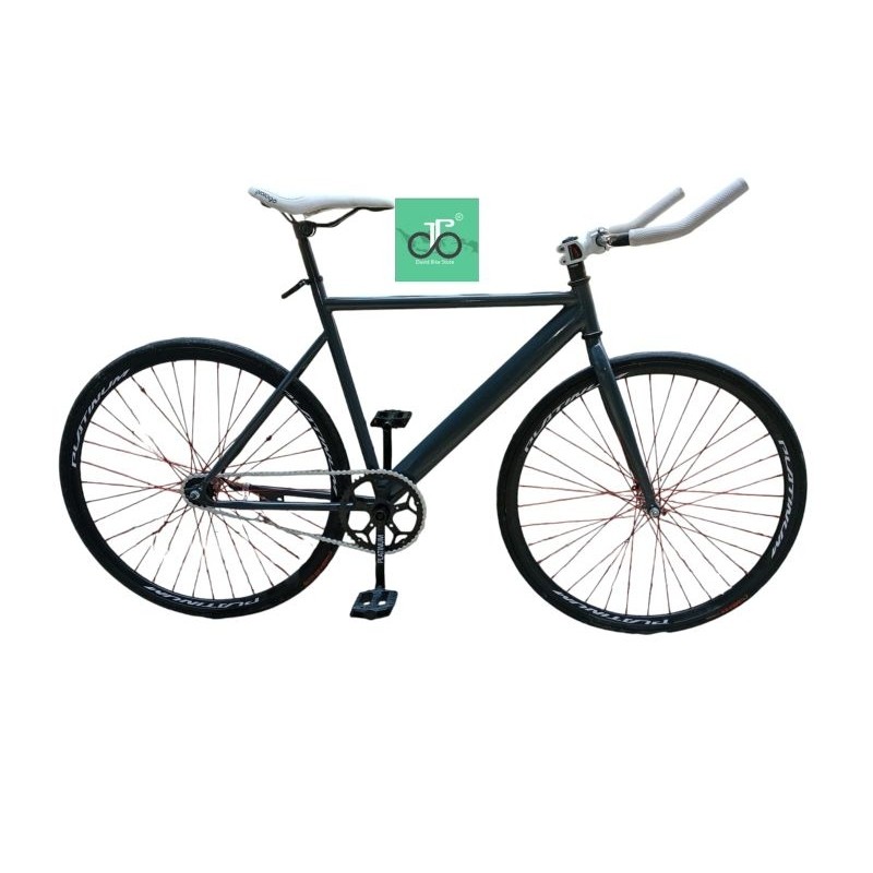 Sepeda FIXIE Road 700c Platinum TERBARU (frame AERO)