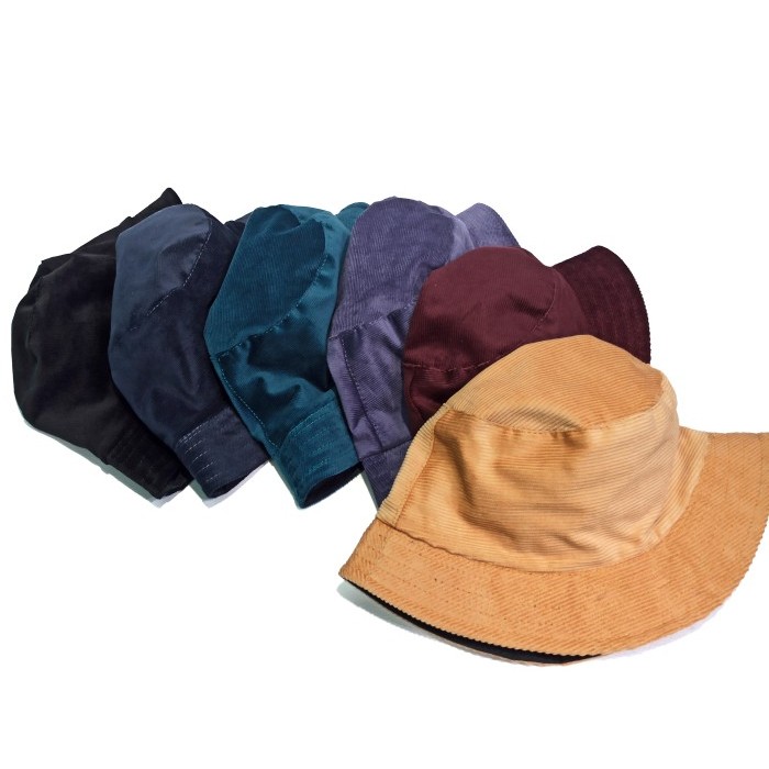 Topi Bucket Corduroy Coduroy Kodorai Kodurai Cordurai Codoray Mocca - Green Saphire
