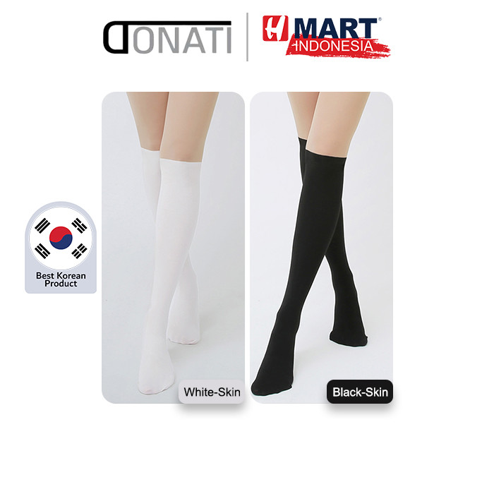 DONATI Crotchless Two Tone Golf Stocking Plain 15D 80D Non Slip - Stocking Golf Wanita