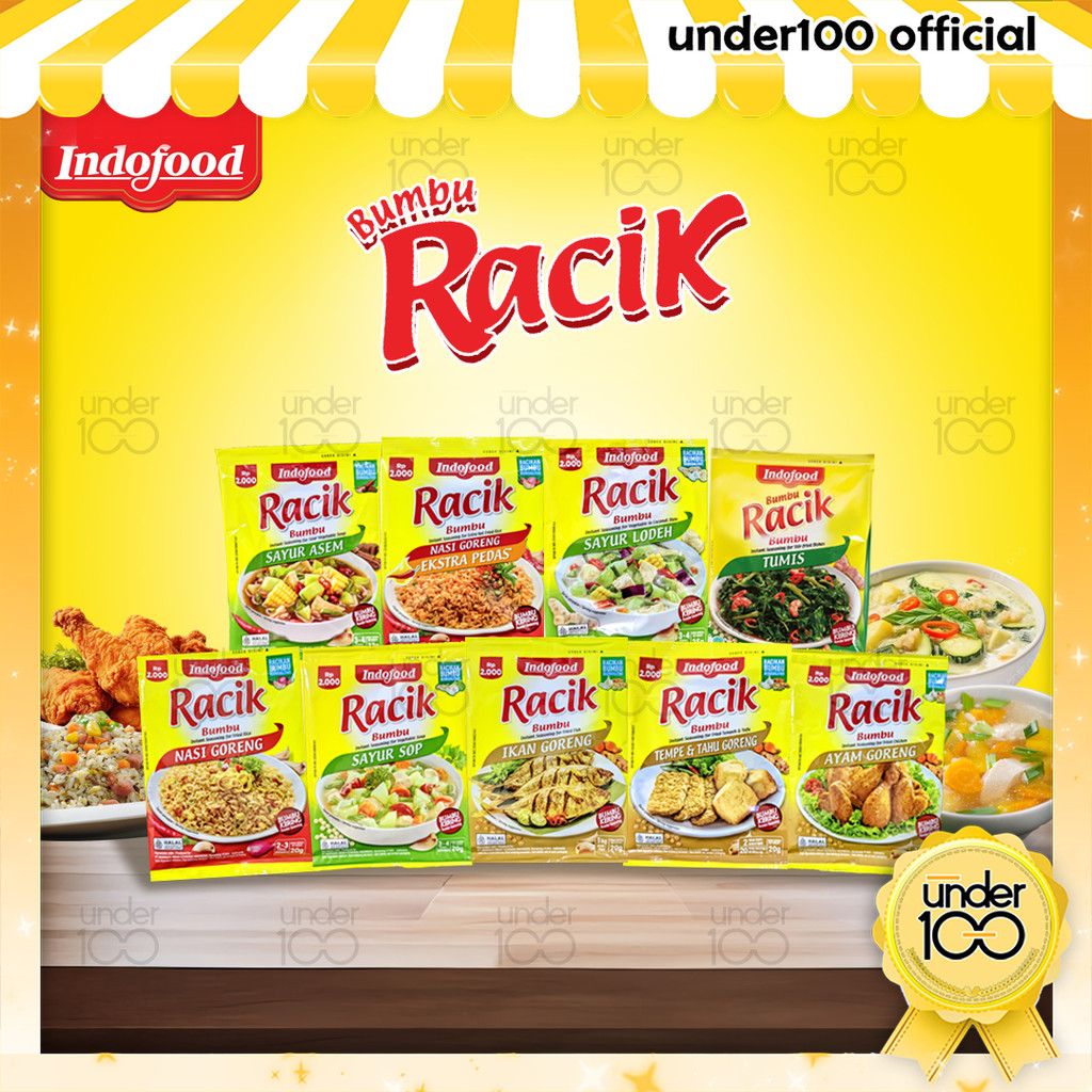 

❤ Under100 ❤ Indofood Bumbu Racik Serbaguna Sachet Berbagai Varian Rasa | Nasi Goreng | Sayur Sop | Ikan Goreng | Tempe Tahu Goreng | Sayur Asem | Nasi Goreng EKstra Pedas | Sayur Lodeh | Ayam Goreng | Tumis | HALAL BPOM